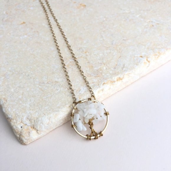 Whimsical Tree Necklace, Novelty Tree Necklace, 3D Necklace - Picture 3 of 4